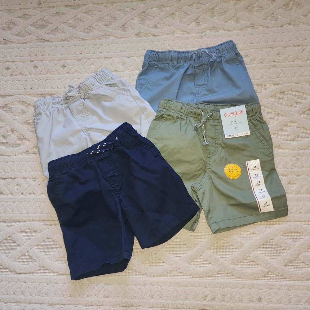 Cat & Jack Kids' Shorts Set - Navy, Light Blue, Olive, Gray - Picture 6 of 13
